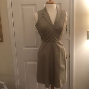 Khaki A-line dress